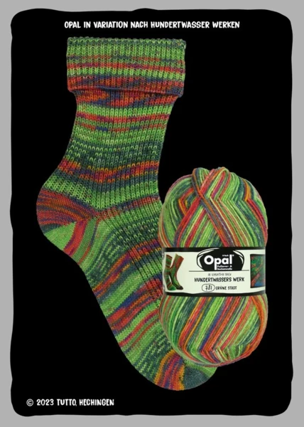 Opal nach Hundertwasser Edition 4-ply